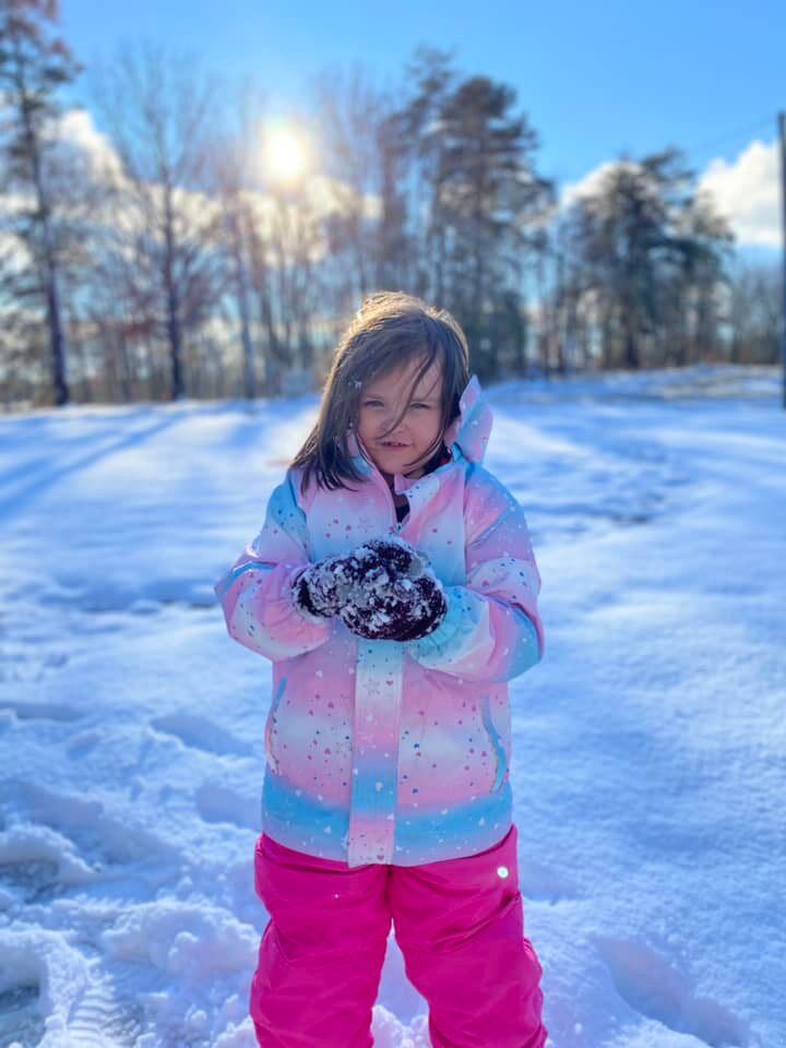 Kaileah Cook making snowball